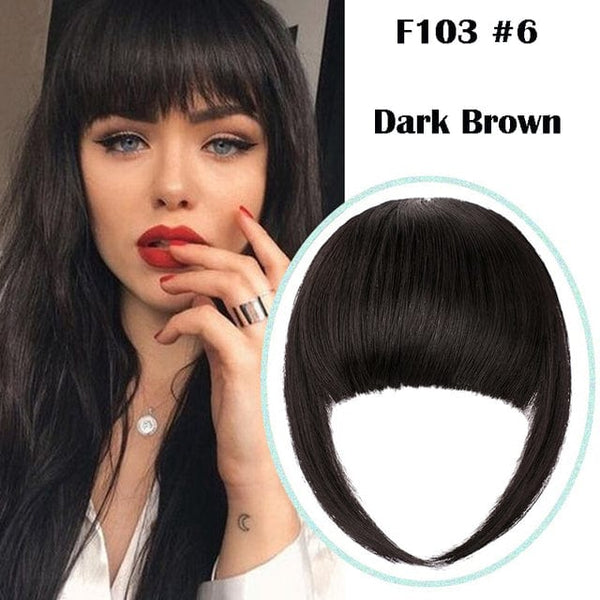 Stylonic Fashion Boutique Hair Extensions T 6 Clip on Bangs Clip on Bangs - Stylonic Fashion Boutique