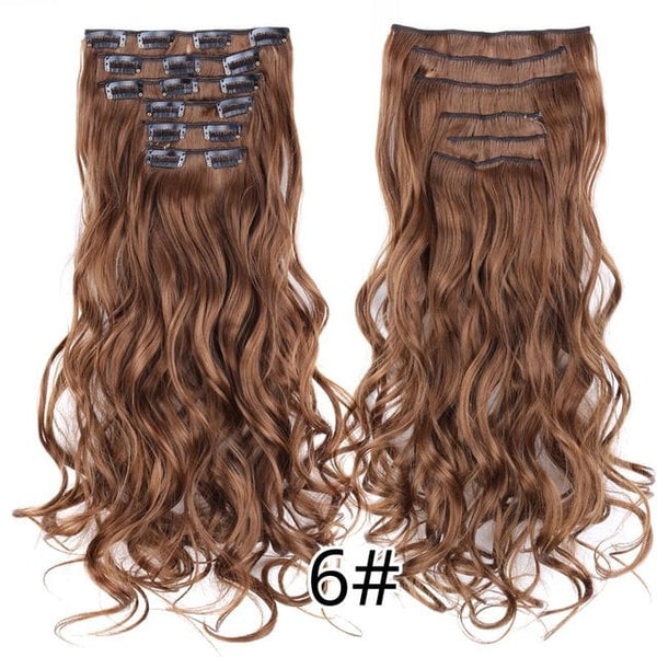 Stylonic Fashion Boutique Hair Extensions curly 6 / 22inches Clip-on Hair Extensions