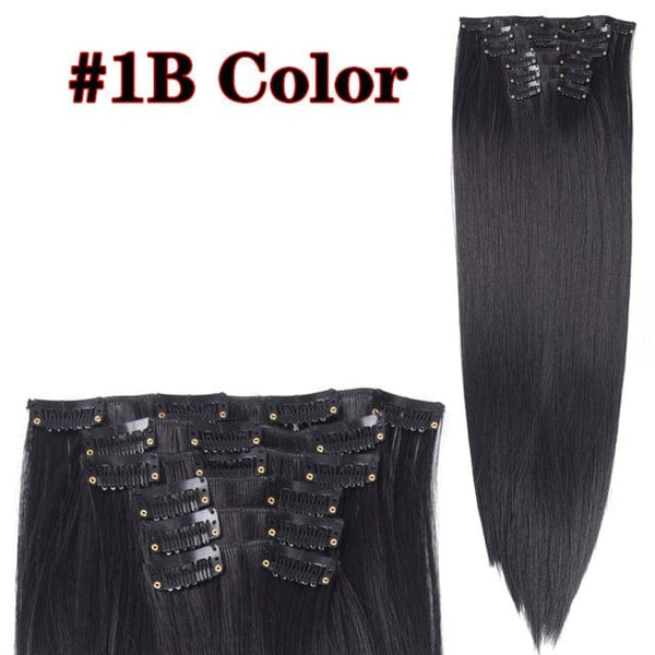 Stylonic Fashion Boutique Hair Extensions color1B / 22inches Clip-on Hair Extensions