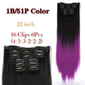 Stylonic Fashion Boutique Hair Extensions color1B-51P / 22inches Clip-on Hair Extensions