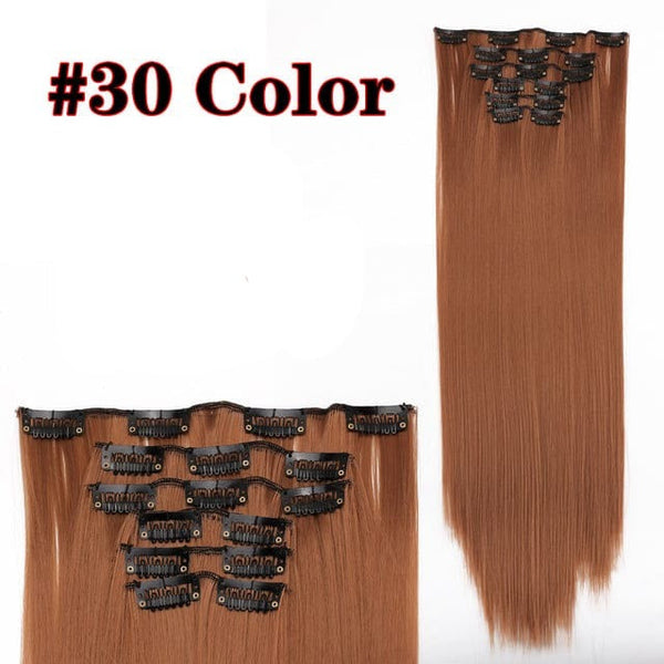 Stylonic Fashion Boutique Hair Extensions color 30 / 22inches Clip-on Hair Extensions