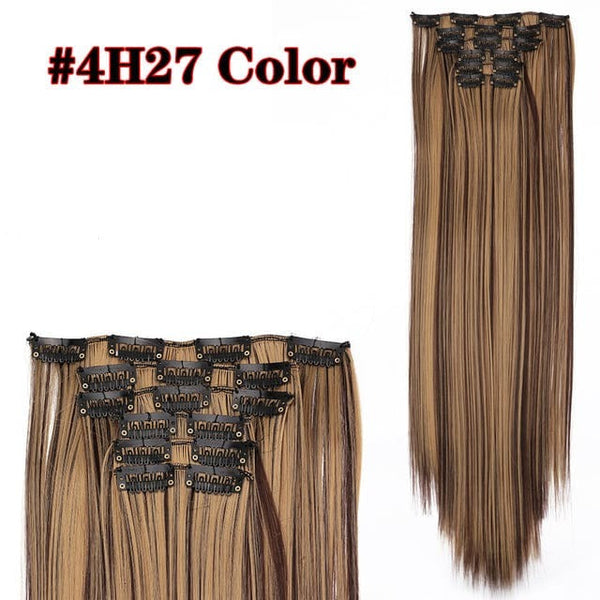 Stylonic Fashion Boutique Hair Extensions 4H27 / 22inches Clip-on Hair Extensions
