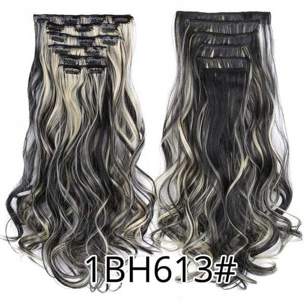 Stylonic Fashion Boutique Hair Extensions curly 1BH613 / 22inches Clip-on Hair Extensions