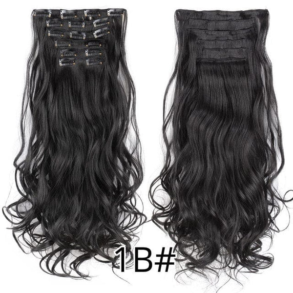 Stylonic Fashion Boutique Hair Extensions curly 1B / 22inches Clip-on Hair Extensions