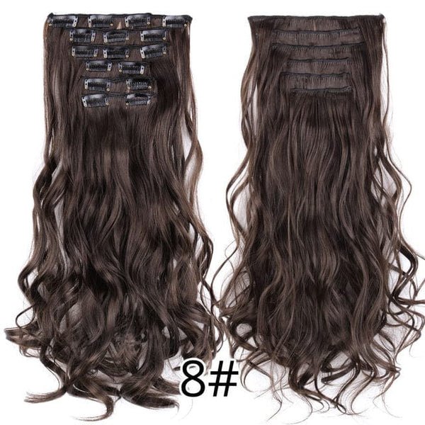 Stylonic Fashion Boutique Hair Extensions curly 8 / 22inches Clip-on Hair Extensions