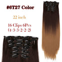 Stylonic Fashion Boutique Hair Extensions color6T27 / 22inches Clip-on Hair Extensions