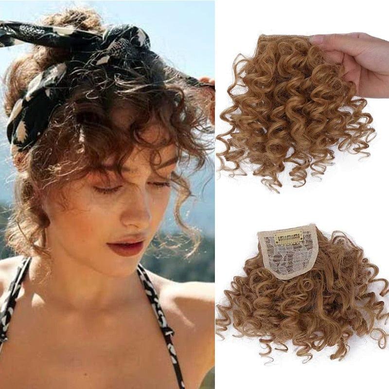 Curly Clip On Bangs