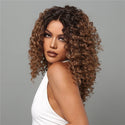 Stylonic Fashion Boutique Lace Front Synthetic Wig Curly Lace Front Synthetic Medium Brown Wig Curly Lace Front Synthetic Medium Brown Wig - Stylonic