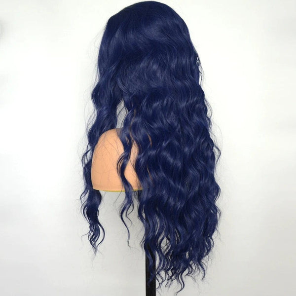 Stylonic Fashion Boutique Dark Blue Synthetic Lace Front Loose Curly Wig