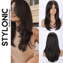 Stylonic Fashion Boutique Synthetic Wig 22inches Dark Brown Wig Dark Brown Wig - Stylonic Fashion Boutique