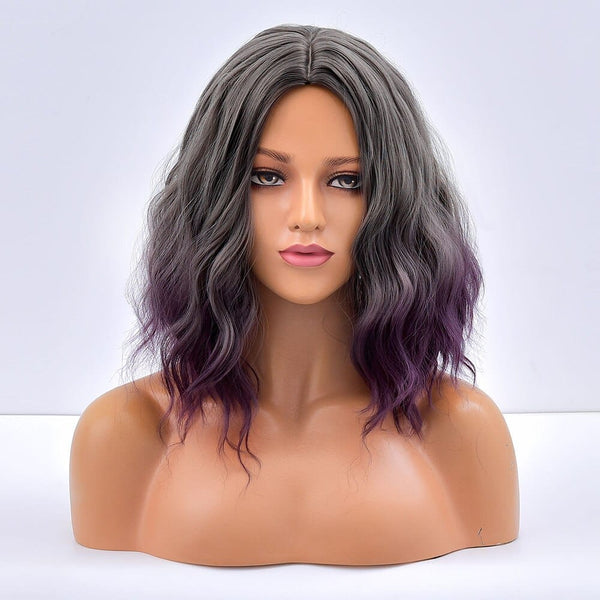 Stylonic Fashion Boutique Synthetic Wig Dark Gray To Purple Ombre Wig Dark Gray To Purple Ombre Wig - Stylonic Wigs