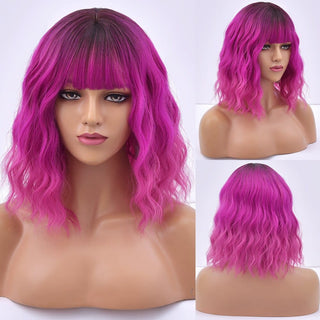 Stylonic Fashion Boutique Synthetic Wig Dark Pink Wig Dark Pink Wig - Stylonic Wigs