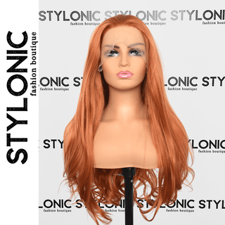 Stylonic Fashion Boutique Synthetic Wig 1 PC / 150% / China | 22inches Ginger Orange Synthetic Lace Front Wig Ginger Orange Synthetic Lace Front Wig - Stylonic Wigs