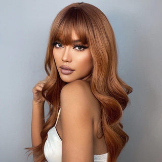 Red Wig with Bangs