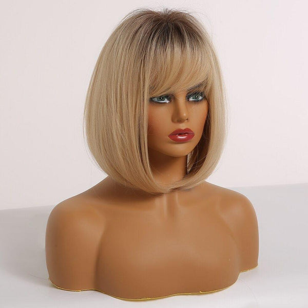 Blonde Wig with Bangs