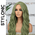 Stylonic Fashion Boutique Synthetic Wig Green synthetic wig with long wave Green synthetic wig with long wave - Stylonic Wigs