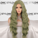 Stylonic Fashion Boutique Synthetic Wig Green synthetic wig with long wave Green synthetic wig with long wave - Stylonic Wigs