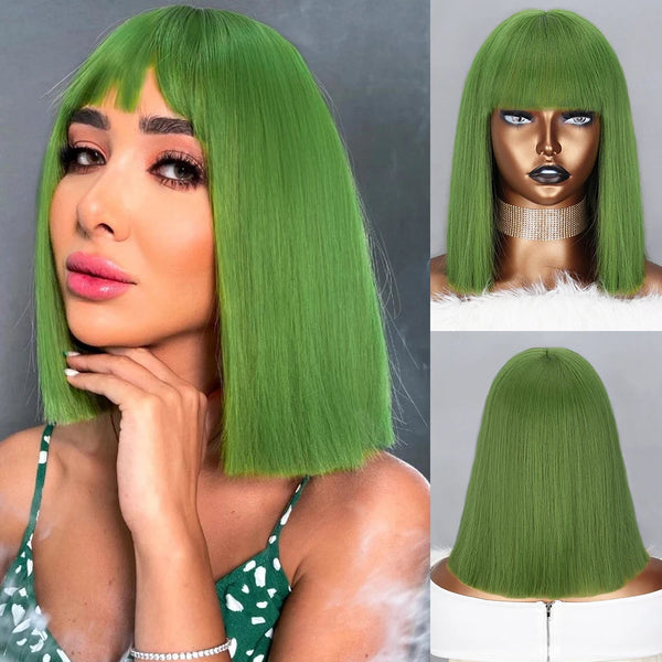 Stylonic Fashion Boutique Synthetic Wig Green Wigs Green Wigs - Stylonic Premium Wigs