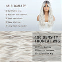 Stylonic Fashion Boutique Synthetic Wig Grey Wigs Grey Wigs - Stylonic Premium Wigs