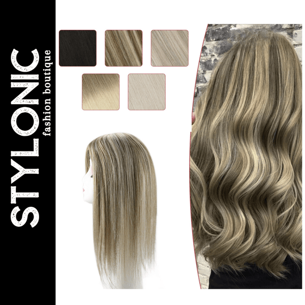 Stylonic Fashion Boutique Hair Topper Hair Topper Human Hair Hair Topper Human Hair - Stylonic Wigs