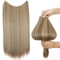 Mixed Blonde Halo Hair Extensions
