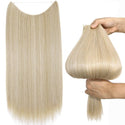 Platinum Mixed Blonde Halo Hair Extensions