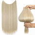 Platinum Mixed Blonde Halo Hair Extensions