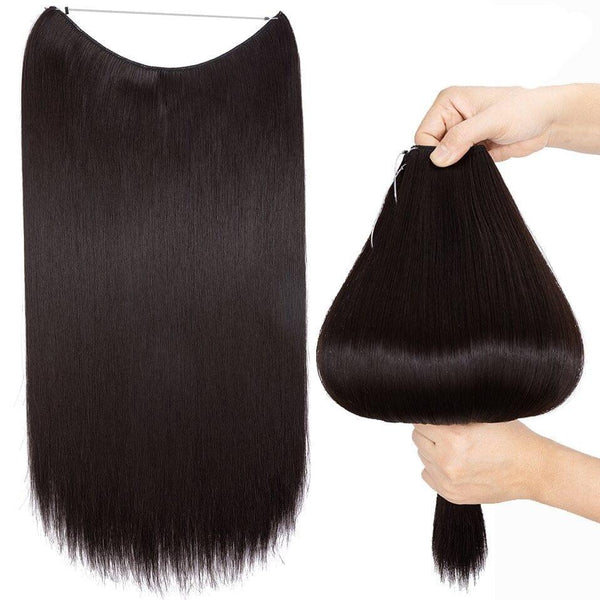 Dark Brown Halo Hair Extensions