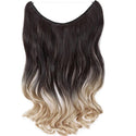 Ombre Black Halo Hair Extensions