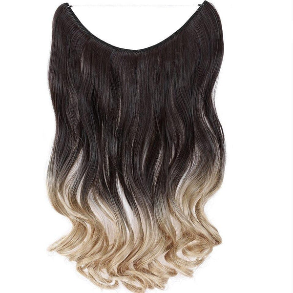 Ombre Black Halo Hair Extensions