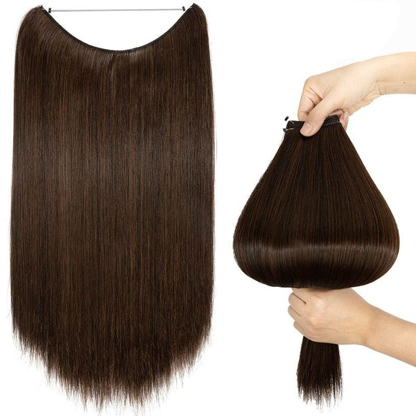 Brown Halo Hair Extensions