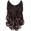 Chesnut Brown Curly Halo Hair Extensions