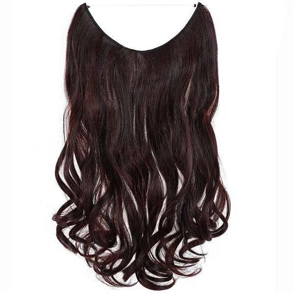 Chesnut Brown Curly Halo Hair Extensions
