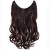 Chesnut Brown Curly Halo Hair Extensions
