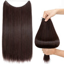 Rich Brown Halo Hair Extensions