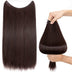 Rich Brown Halo Hair Extensions