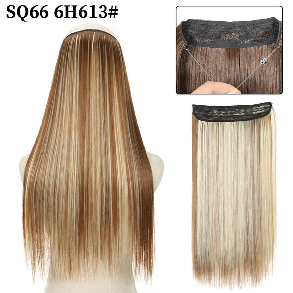 Stylonic Fashion Boutique Hair Extensions SQ66 6H613 / 16inches Halo Hair Extension Halo Hair Extension - Stylonic Wigs
