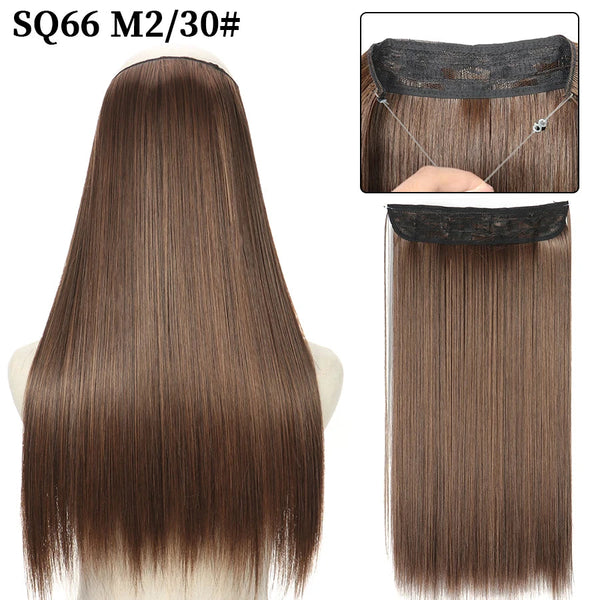 Stylonic Fashion Boutique Hair Extensions SQ66 M2-30 / 16inches Halo Hair Extension Halo Hair Extension - Stylonic Wigs
