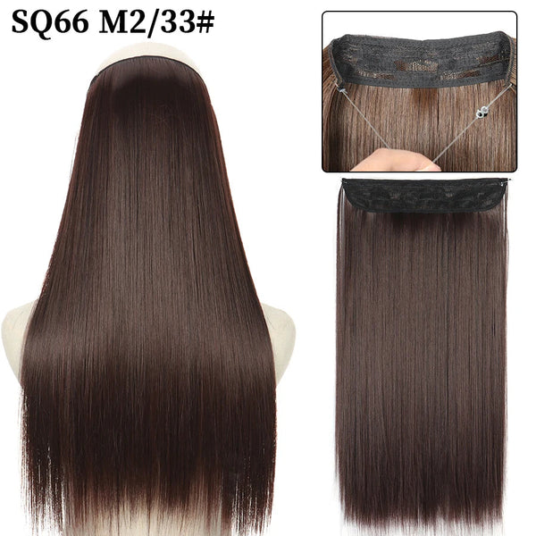 Stylonic Fashion Boutique Hair Extensions SQ66 M2-33 / 16inches Halo Hair Extension Halo Hair Extension - Stylonic Wigs