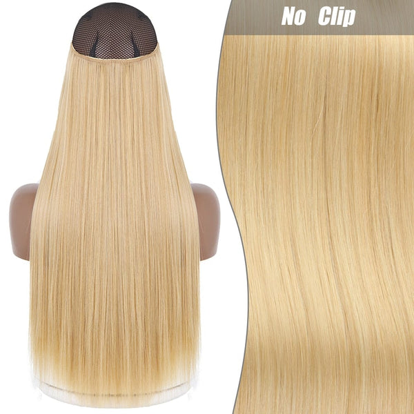 Stylonic Fashion Boutique Hair Extensions M27-613 / 16inch-40cm Halo Hair Extensions - Straight Halo Hair Extensions - Straight | Stylonic Fashion Boutique