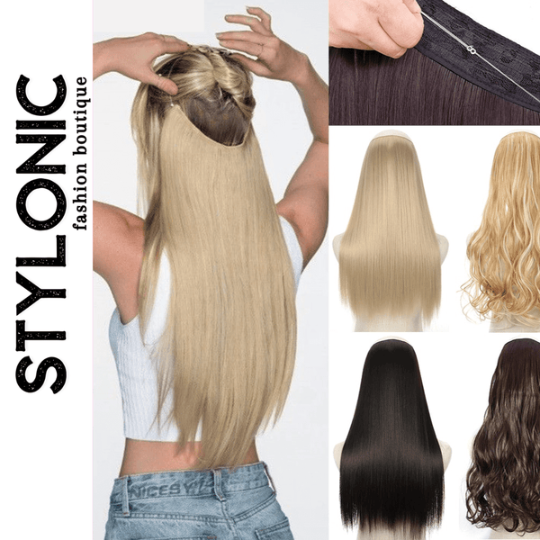 Stylonic Fashion Boutique Hair Extensions Halo Hair Extensions - Straight Halo Hair Extensions - Straight | Stylonic Fashion Boutique