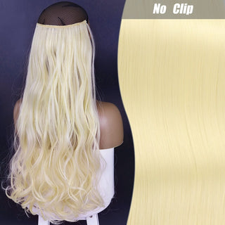 Stylonic Fashion Boutique Hair Extensions 613 1 / 16inch Halo Hair Extensions Wavy Halo Hair Extensions Wavy - Stylonic Fashion Boutique