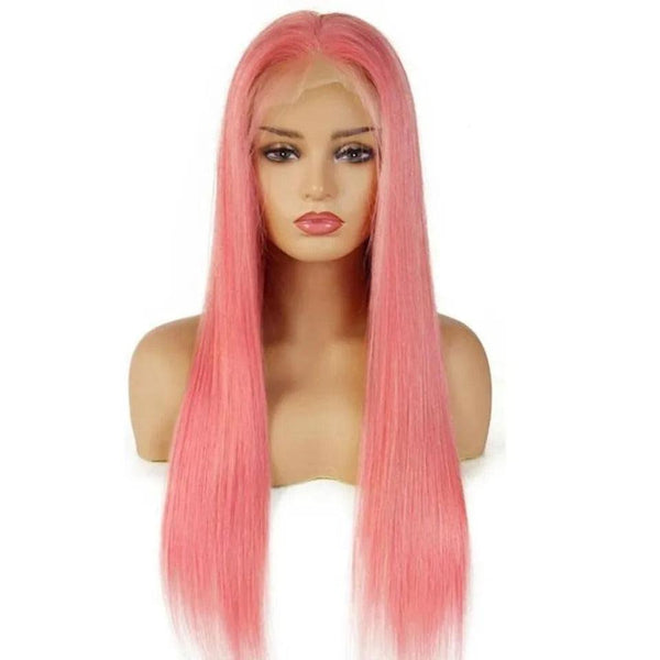 Pink Human Hair Wig
