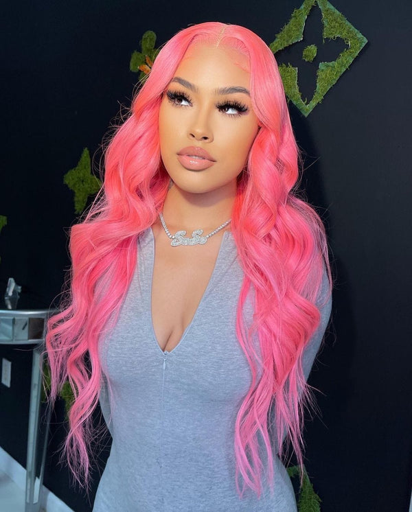 Stylonic Fashion Boutique Human Hair Wigs Human Hair Pink Wig Human Hair Pink Wig - Stylonic Wigs