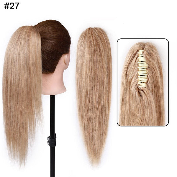 Stylonic Fashion Boutique Ponytail Extensions #27 / 18inches 115g Human Hair Ponytail Extension Human Hair Ponytail Extension - Stylonic 