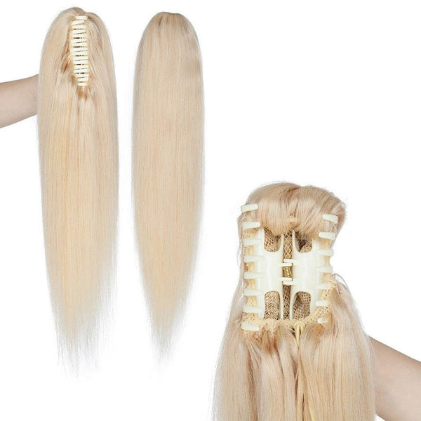 Blonde Clip On Ponytail 