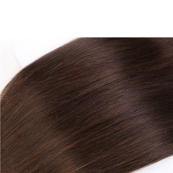 Stylonic Fashion Boutique Hair Topper 10 inches / 2#|9x13 Human Hair Topper For Women Straight 3 Clips Human Hair Topper For Women Straight 3 Clips - Stylonic