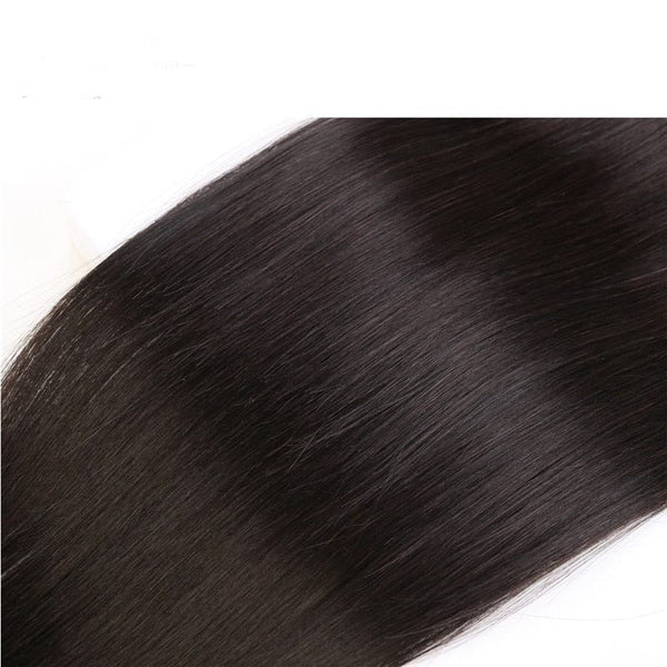 Stylonic Fashion Boutique Hair Topper 10 inches / 1B#|9x13 Human Hair Topper For Women Straight 3 Clips Human Hair Topper For Women Straight 3 Clips - Stylonic