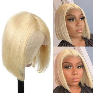 Stylonic Fashion Boutique 180 percent / 10 inches / 13*5*1 Human Hair Wig Blonde