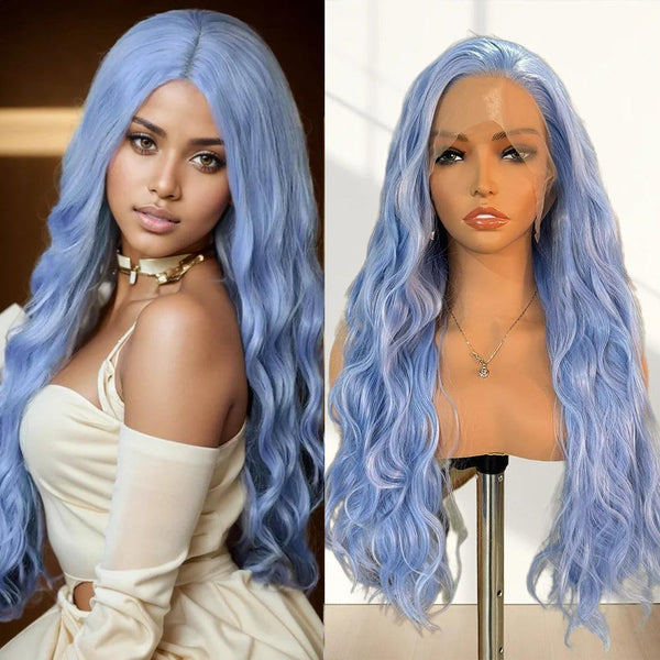 Long Blue Wigs
